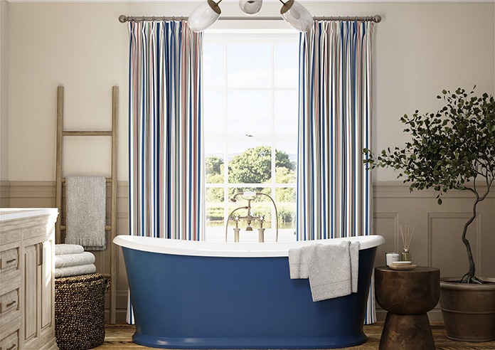 The British Stripe Co. George, Liverpool No.1 - Made to Measure Curtains - Image 3
